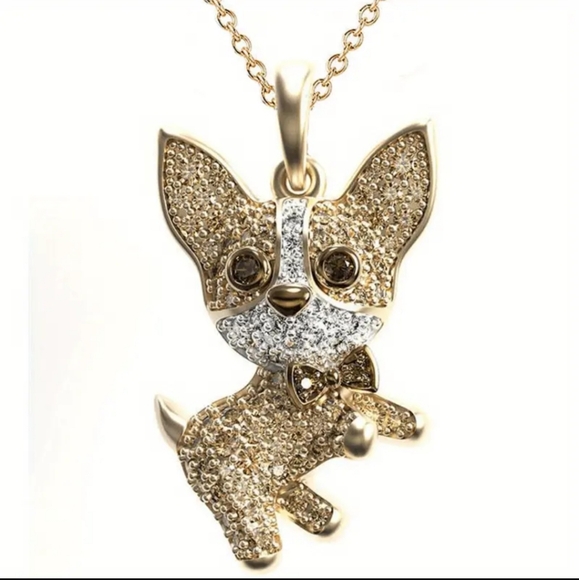 NEW! Rhinestone Chihuahua Keychain/Bag 👜🎒 Charm & Jewelry Pendant 📿~🎁 🐾 🐕 - Picture 11 of 16